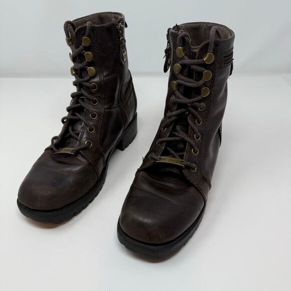 Harley-Davidson Shoes - Harley Davidson Boots Women's 6.5 Brown Leather Style Motorcycle Boots